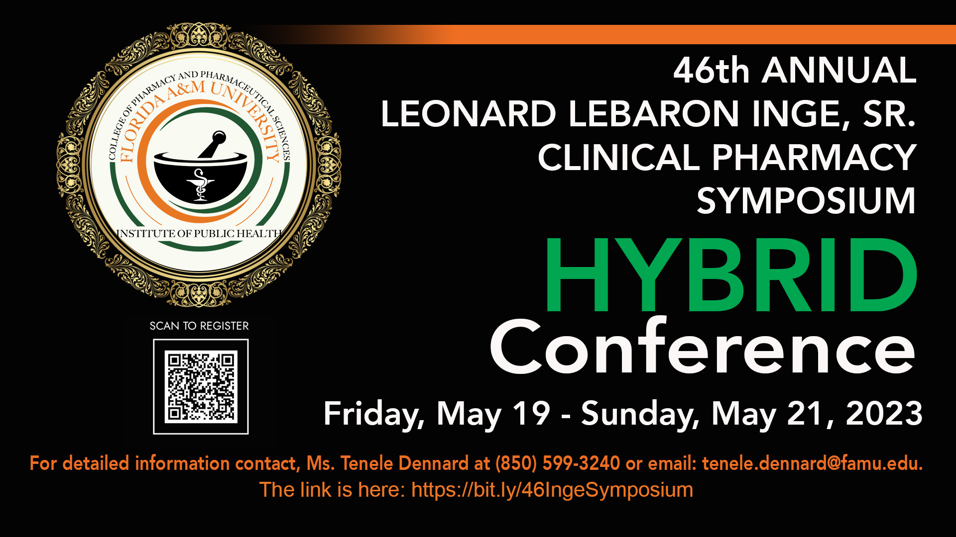 46th Annual Leonard LeBaron Inge, Sr. Hybrid Clinical Pharmacy Symposium