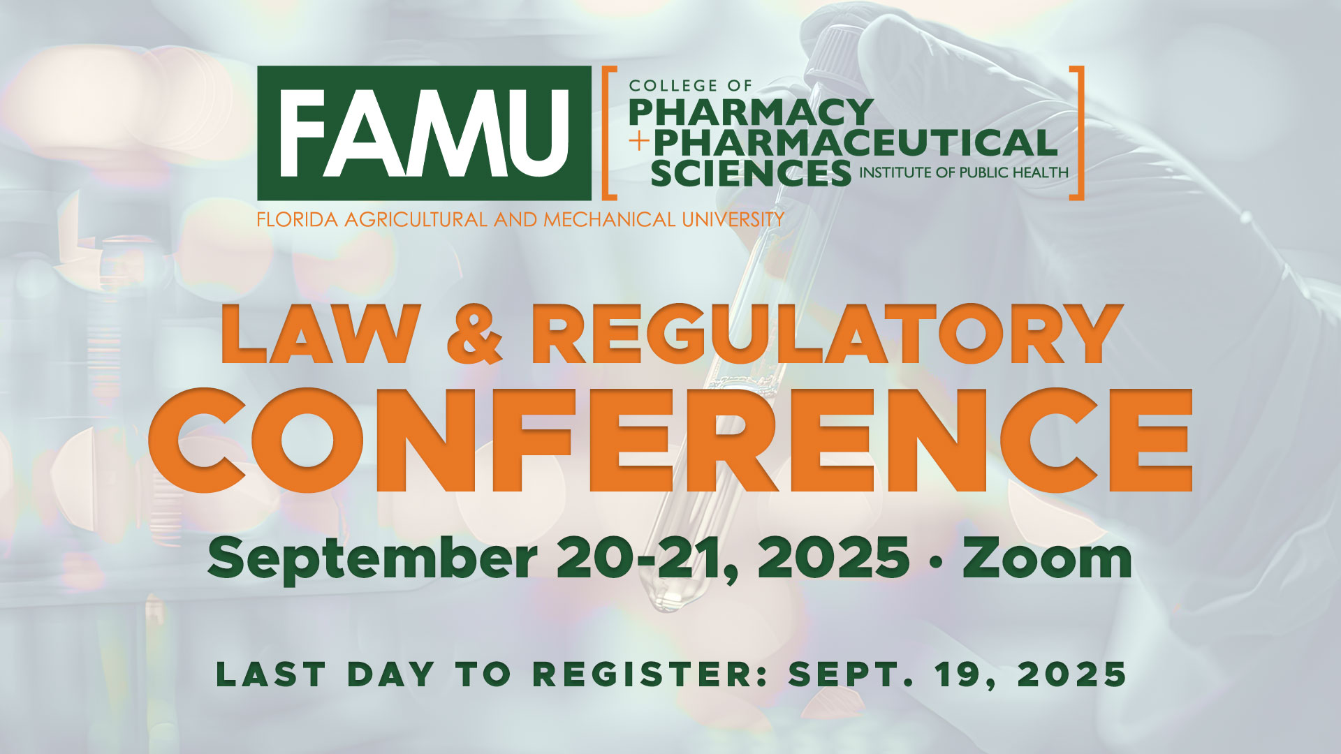 Law Symposium September 20-21, 2025 SAVE THE DATE Office of Continuing Pharmacy Education https://pharmacy.famu.edu/education/