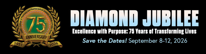 Diamond Jubilee event banner with text that says "Excellence with Purpose: 75 Years of Transforming Lives" and "Save the Dates! September 8-12, 2026"