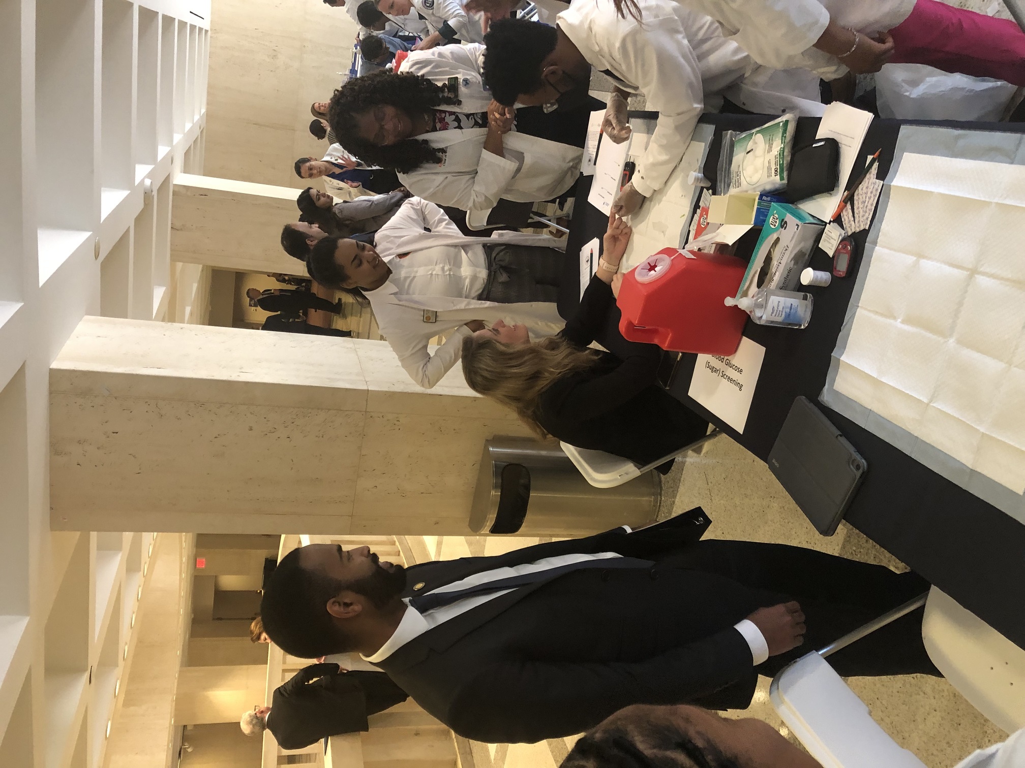 State Representative (District 8) and CoPPS, IPH Assistant Professor of Pharmacy Practice Gallop Franklin II, visited FAMU student pharmacists. image